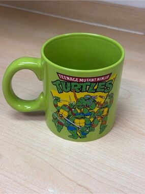 TMNT Teenage Mutant Ninja Turtles JUMBO GREEN Nickelodeon Ceramic Coffee Mug